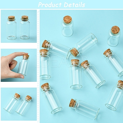 18Pcs Glass Bottle CON-FS0001-14B-1
