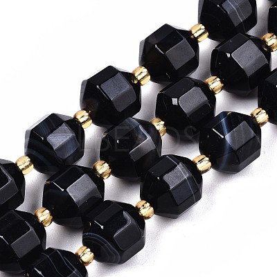 Natural Agate Beads Strands G-T131-82B-01-1