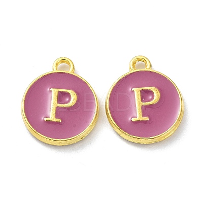 Golden Plated Alloy Enamel Charms ENAM-XCP0001-13P-1