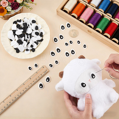 60 Sets 2 Styles Felt Clothing Patches DIY-FG0010-48-1