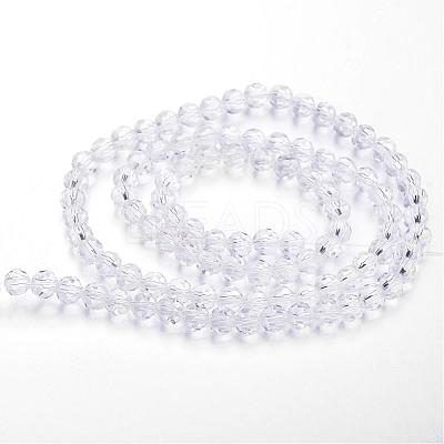 Transparent Glass Bead Strands GLAA-G013-10mm-72-1