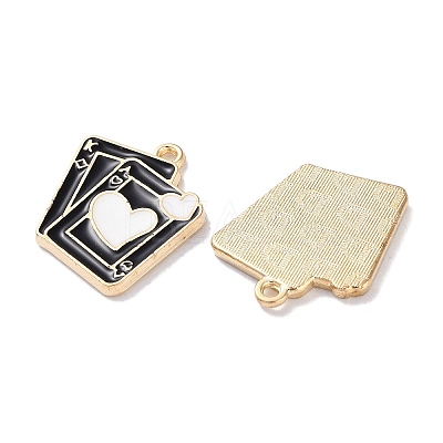 Alloy Enamel Pendants ENAM-O001-11M-G-1