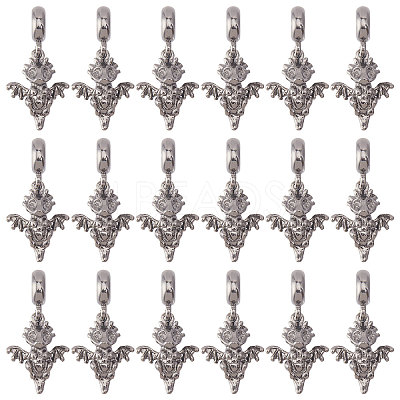 36Pcs Alloy European Dangle Charms MPDL-CA0001-06B-1