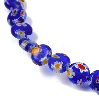 Handmade Millefiori Lampwork Beads Strands LAMP-G166-17A-04-1