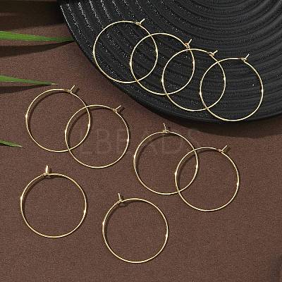 SHEGRACE Brass Hoop Earrings Findings XGR0005G-70G-A-1