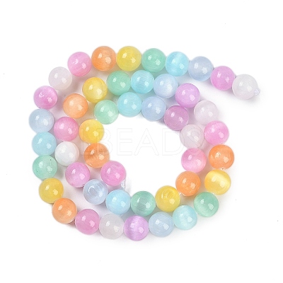 Macaron Color Natural Selenite Beads Strands G-F780-A01-02-1