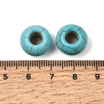 Synthetic Turquoise European Beads TURQ-S283-34A-1