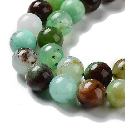 Natural Chrysoprase Beads Strands G-G057-A01-01-1