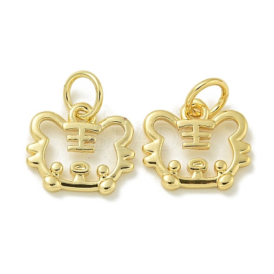 Rack Plating Brass Pendants KK-K386-01I-G-1