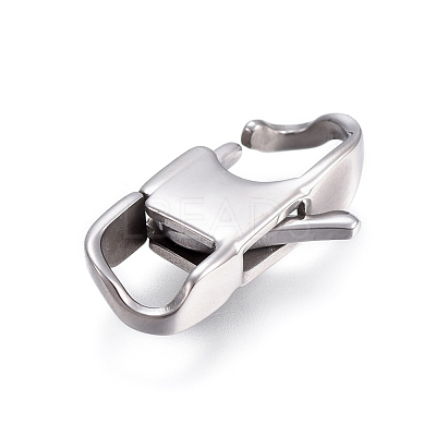 Tarnish Resistant 304 Stainless Steel Lobster Claw Clasps STAS-I117-02A-P-1