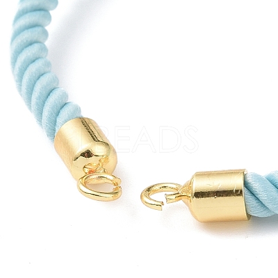 Half Finished Twisted Milan Rope Slider Bracelets FIND-G032-01G-04-1