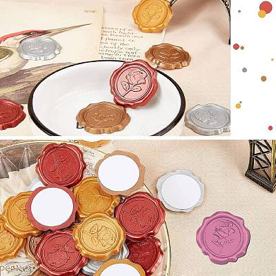 100Pcs Adhesive Wax Seal Stickers DIY-CP0009-47A-1