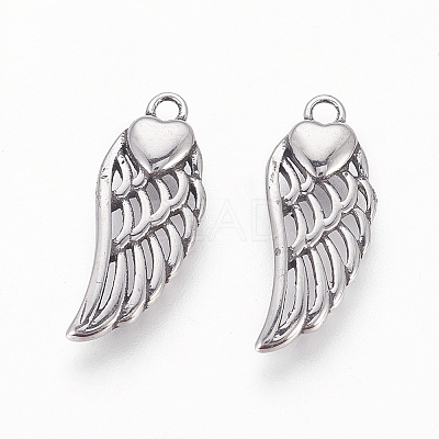 304 Stainless Steel Pendants X-STAS-P217-02AS-1