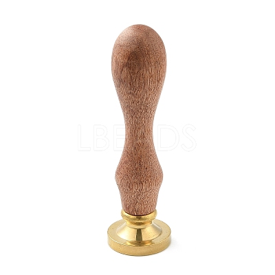 DIY Letter Scrapbook Brass Wax Seal Stamps and Wood Handle Sets AJEW-PH0010-E-1