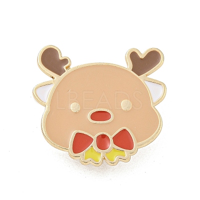 Christmas Theme Cartoon Alloy Brooches JEWB-A025-01B-1