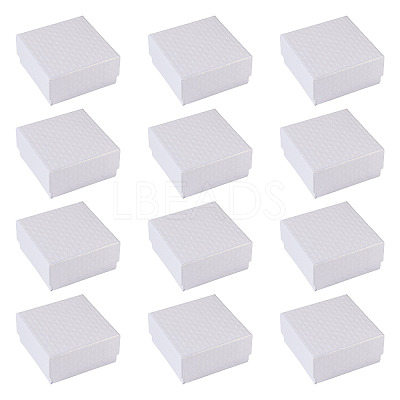 Rhombus Textured Cardboard Gift Storage Boxes LS-CON-TAC0010-03B-01-1