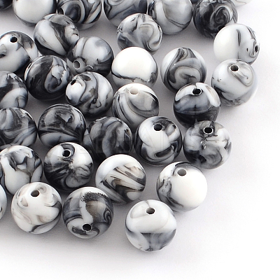 Opaque Acrylic Beads SACR-R853-8mm-204-1