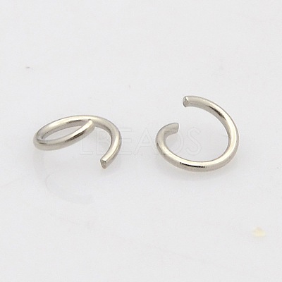 Tarnish Resistant 304 Stainless Steel Open Jump Rings STAS-N015-03-4x0.7mm-1
