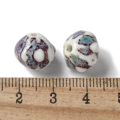 Vintage Porcelain Pumpkin Beads PORC-L080-A04-1