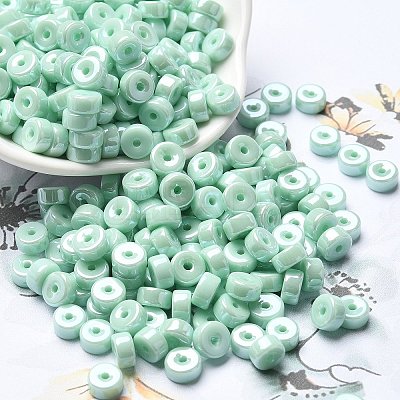 Opaque Colours Luster Glass Seed Beads SEED-E001-P3x6mm-A03-1
