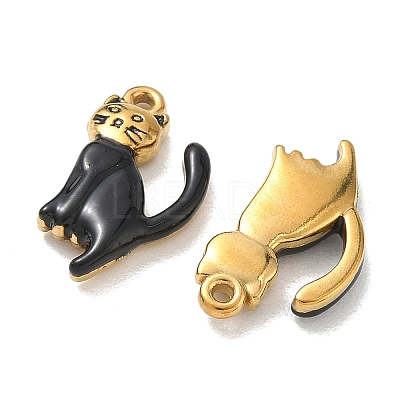 304 Stainless Steel Enamel Pendants STAS-L316-23G-11-1