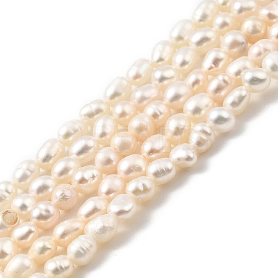 Natural Cultured Freshwater Pearl Beads Strands PEAR-I007-01O-01B-1