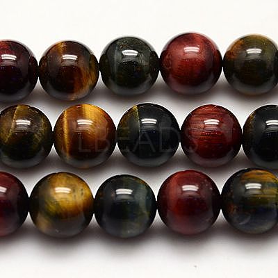 Natural Tiger Eye Beads Strands X-G-G448-12mm-21AB-1