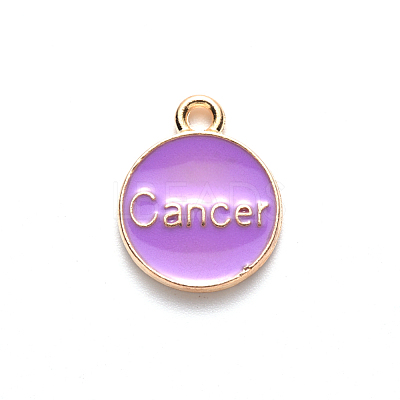 Alloy Enamel Pendants X-ENAM-S124-01B-01D-1
