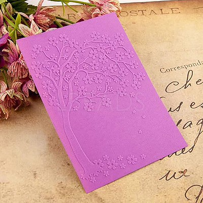 6Pcs 6 Styles Plastic Embossing Folders DIY-SP0005-35-1
