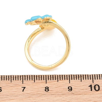 Brass Cuff Open Rings for Women KK-CBA17E5-03G-02-1