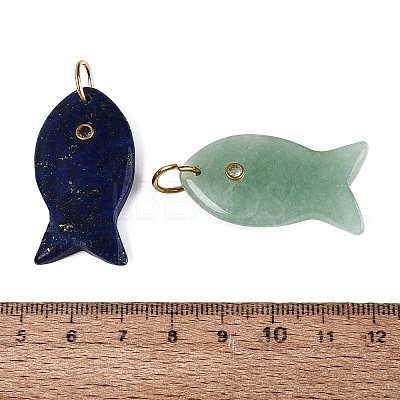 Natural & Synthetic Mixed Gemstone Pendants G-Q601-46-1