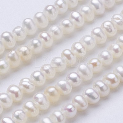 Natural Cultured Freshwater Pearl Beads Strands PEAR-F004-65-1