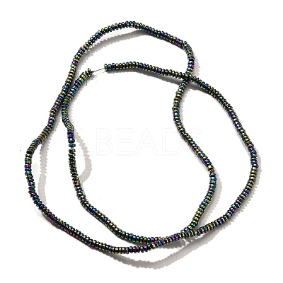 Electroplated Synthetic Non-magnetic Hematite Beads Strands G-L613-G01-01A-1
