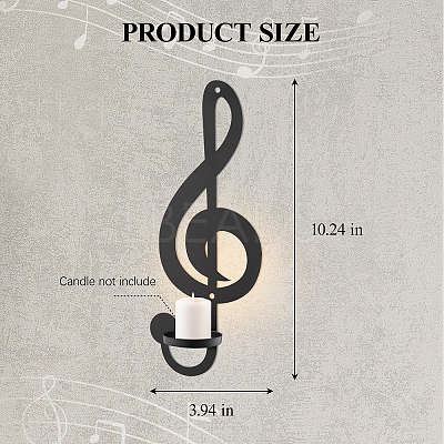 4Pcs Iron Art Wall Mounted Candle Holders ODIS-DL0001-06-1