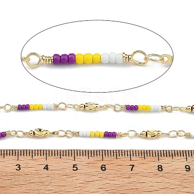 Brass Ball Chains KK-D368-02G-B-1