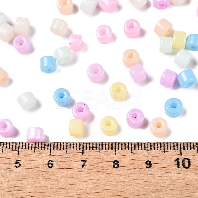 Opaque Baking Paint Glass Seed Beads SEED-T008-02-M01-1