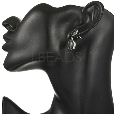 304 Stainless Steel Dangle Stud Earring for Women EJEW-JE07351-1