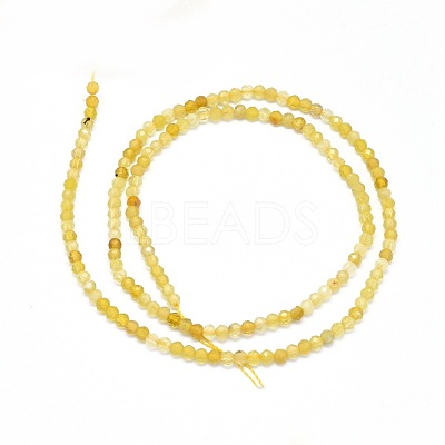 Natural Yellow Opal Beads Strands G-O180-05A-1