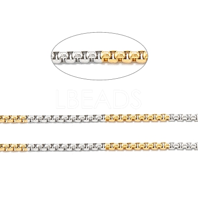 Ion Plating(IP) 304 Stainless Steel Box Chains STAS-B001-27C-G-1