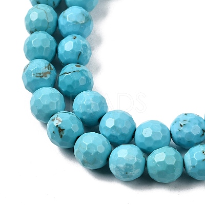 Natural Magnesite Beads Strands G-P598-E-6mm-05-1