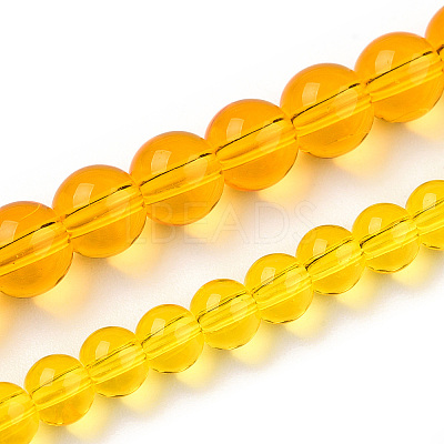 Transparent Glass Beads Strands GLAA-T032-T6mm-11-1