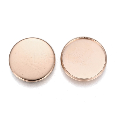 304 Stainless Steel Plain Edge Bezel Cups STAS-E460-10RG-16MM-1