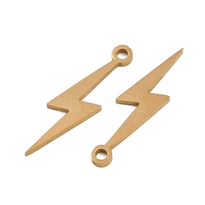 304 Stainless Steel Pendants STAS-L297-07G-1