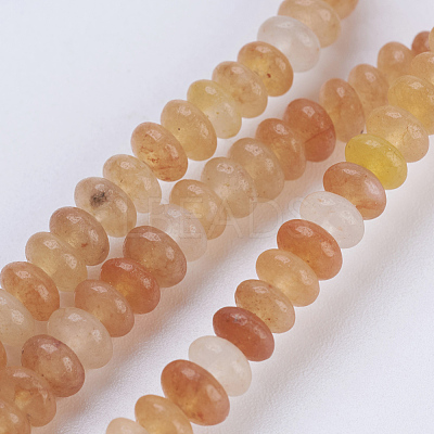 Natural & Synthetic Mixed Stone Beads Strands G-P354-M-4x2mm-1