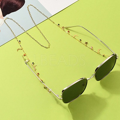 Brass Eyeglasses Chains AJEW-EH00249-1