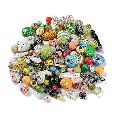 Opaque Acrylic Beads X1-MACR-L005-04A-1