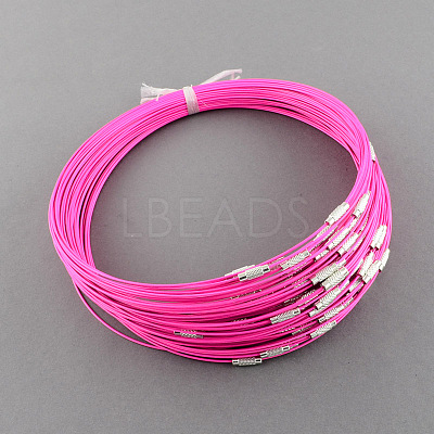 Stainless Steel Wire Necklace Cord DIY Jewelry Making TWIR-R003-11-1