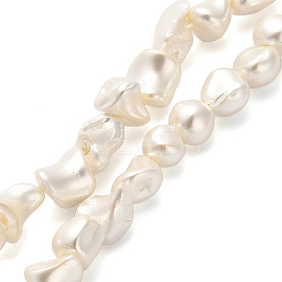 Electroplated Shell Pearl Beads Strands BSHE-C009-01A-1