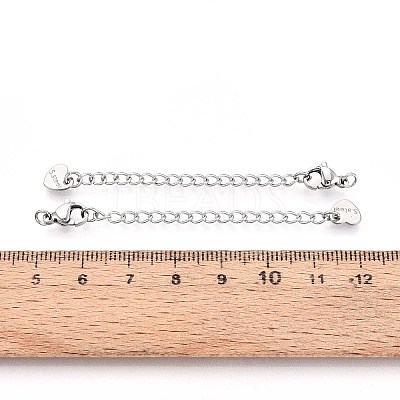 Tarnish Resistant 304 Stainless Steel Curb Chain Extender STAS-G310-06P-1