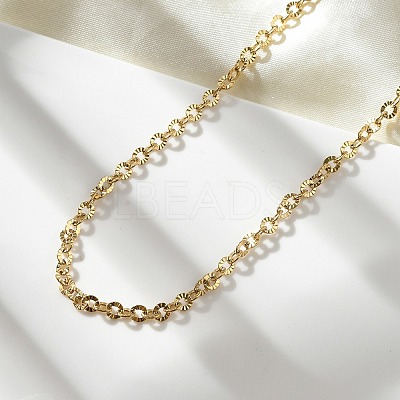 304 Stainless Steel Boston Link Chain Necklace BJEW-B072-05G-1